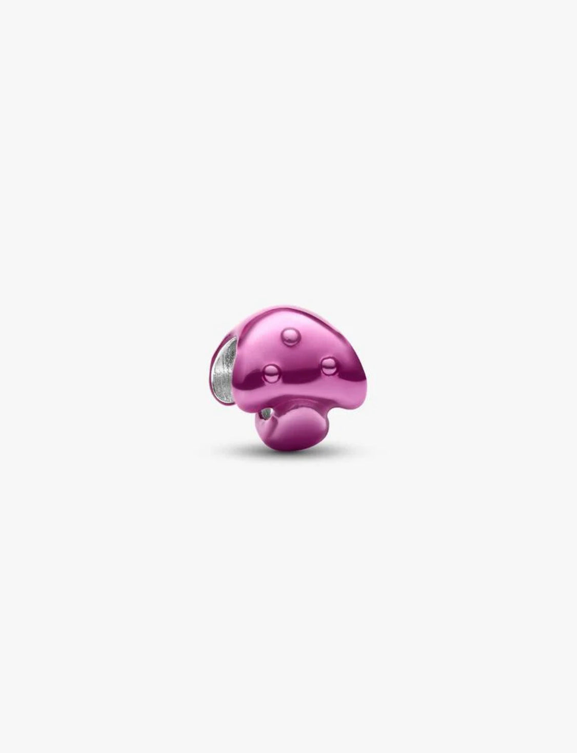 Mini Charm Fungo effetto metallico rosa Pandora 794906C01