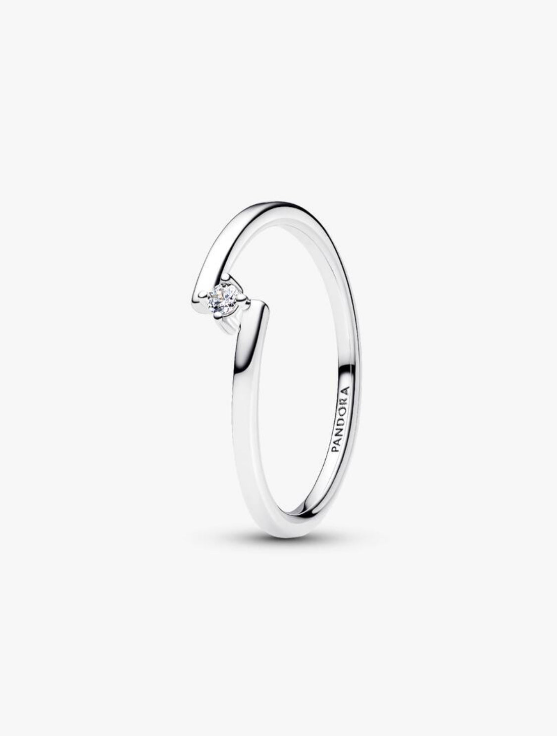 Anello Solitario Fascia Asimmetrica Pandora 195110C01