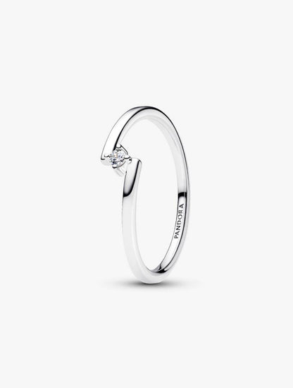 Anello Solitario Fascia Asimmetrica Pandora 195110C01