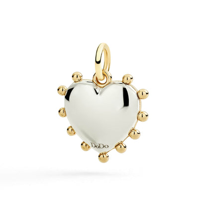 Ciondolo Cuore con Malachite Dodo DMC6015-HEART-MYA9G