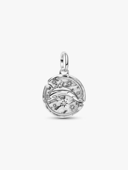 Charm Medallion Delfino "Audaces Fortuna Iuvat" Pandora 794807C01