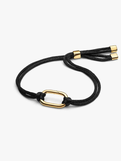 Bracciale Regolabile Cordino Nero con Link Apribile Pandora ME 564680C01