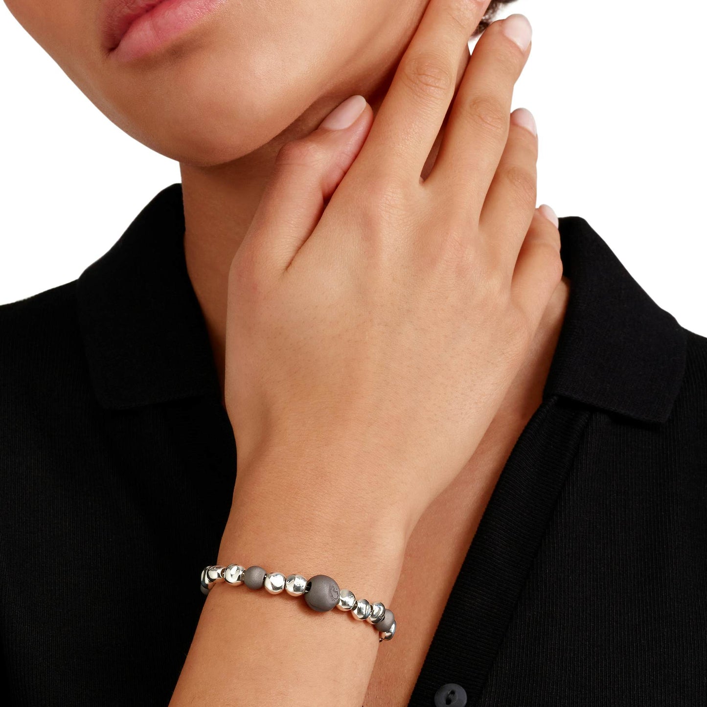 Bracciale Pepita Argento e Titanio Dodo DBC5006-PEPIT-0AGTI