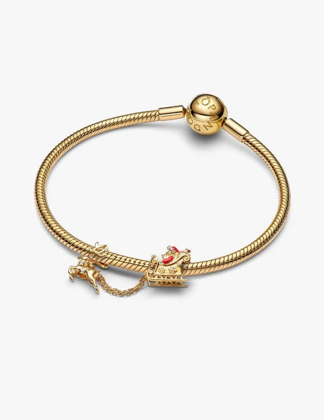 Charm Slitta di Babbo Natale e la sua renna Pandora 765056C01