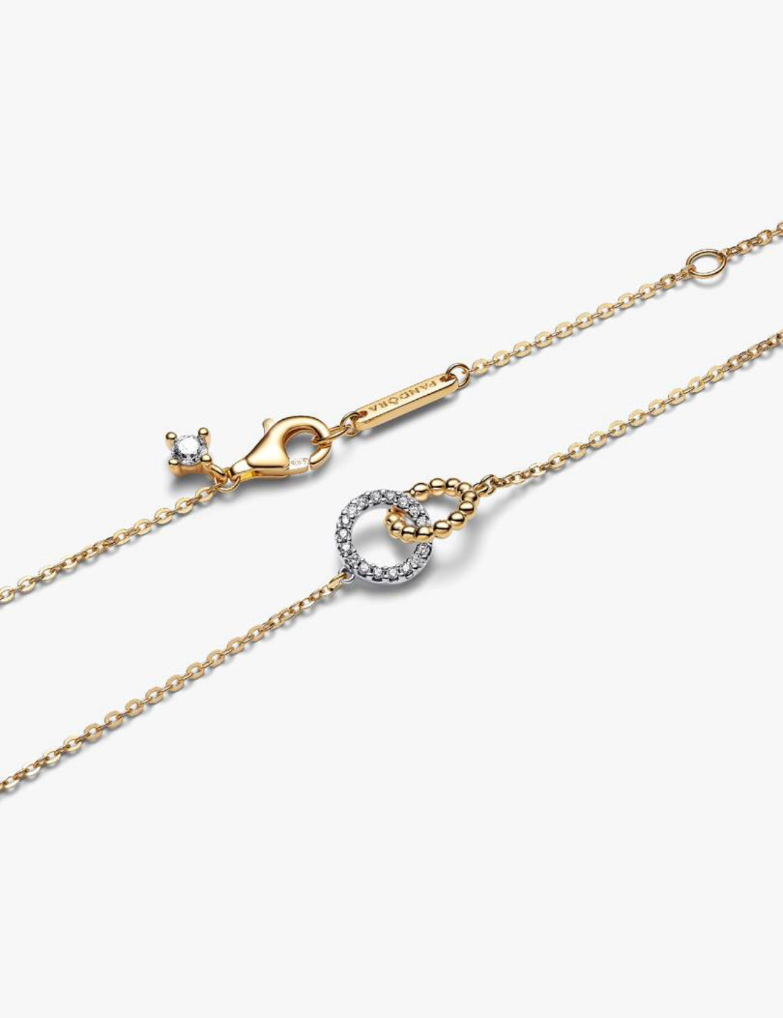 Collana Cerchi Intrecciati Sfere e Pavé Pandora 364825C01-45