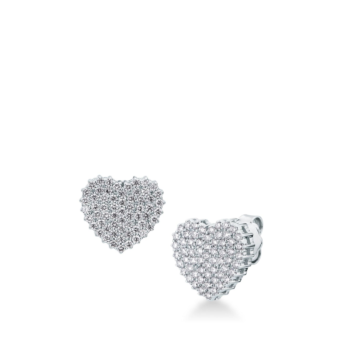 Orecchini a Cure con Diamante in Oro Bianco Mirco Visconti P1432/30