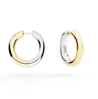 Orecchini Hoop Argento & Oro Giallo Dodo DOC6005-ESSEN-00A9G