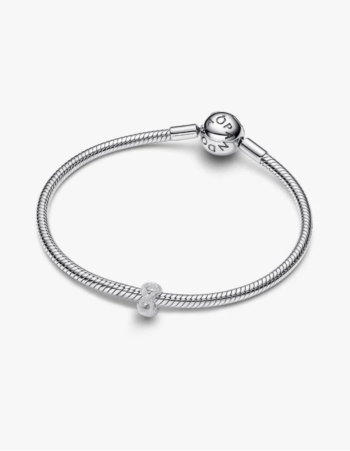 Mini Charm Infinito effetto diamantato Argento Sterling 925 Pandora 794523C00