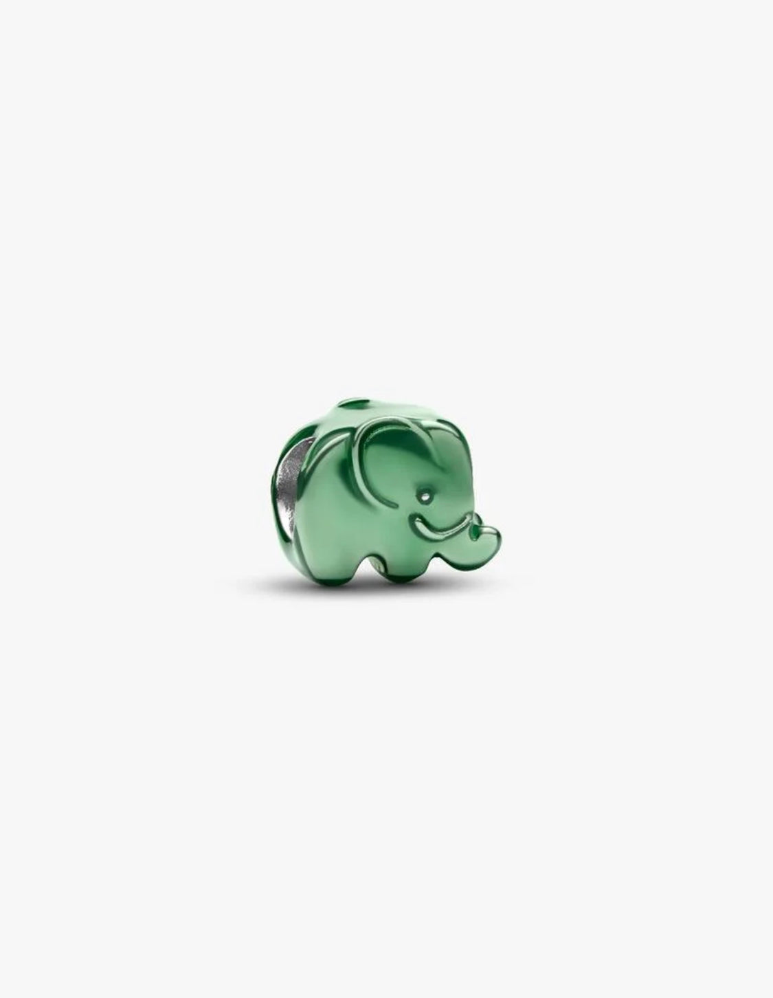 Mini Charm Elefante effetto metallico verde Pandora 794901C01
