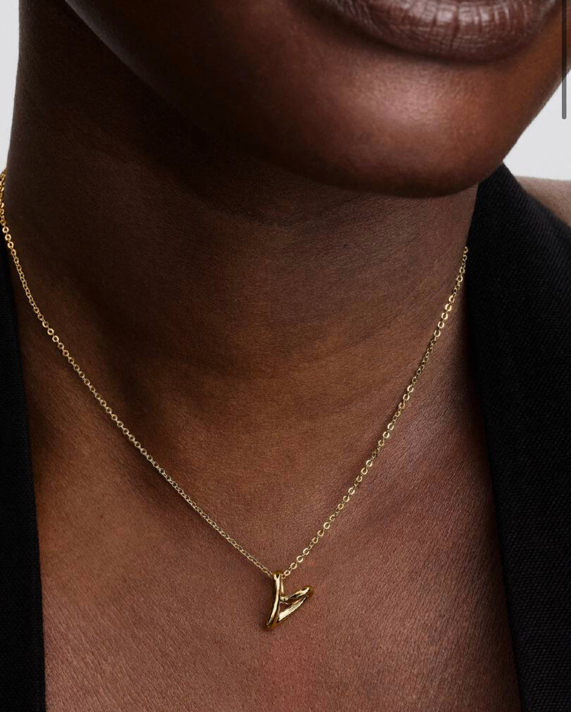 Collana Cuore Piccolo Linea Sinuosa Finitura in Oro Pandora 364360C00-45