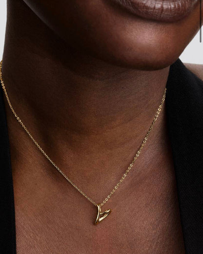 Collana Cuore Piccolo Linea Sinuosa Finitura in Oro Pandora 364360C00-45