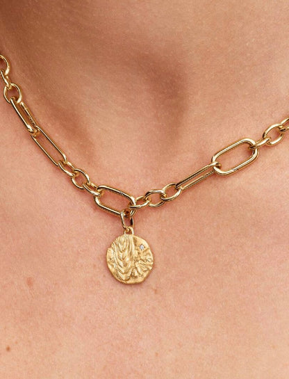 Charm Medallion Spiga di Grano "Virtus Vera Prosperitas" Pandora 764804C01