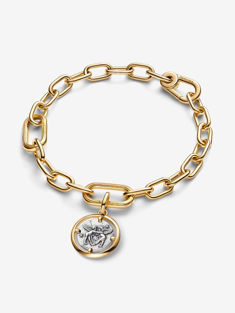 Charm Medallion Cupido "Amor Fati"
Argento Sterling 925, Placcatura in Oro 14k Pandora 764088C01