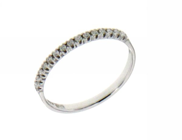 Anello Riviera con Diamante in Oro Bianco Mirco Visconti LE42/EM10