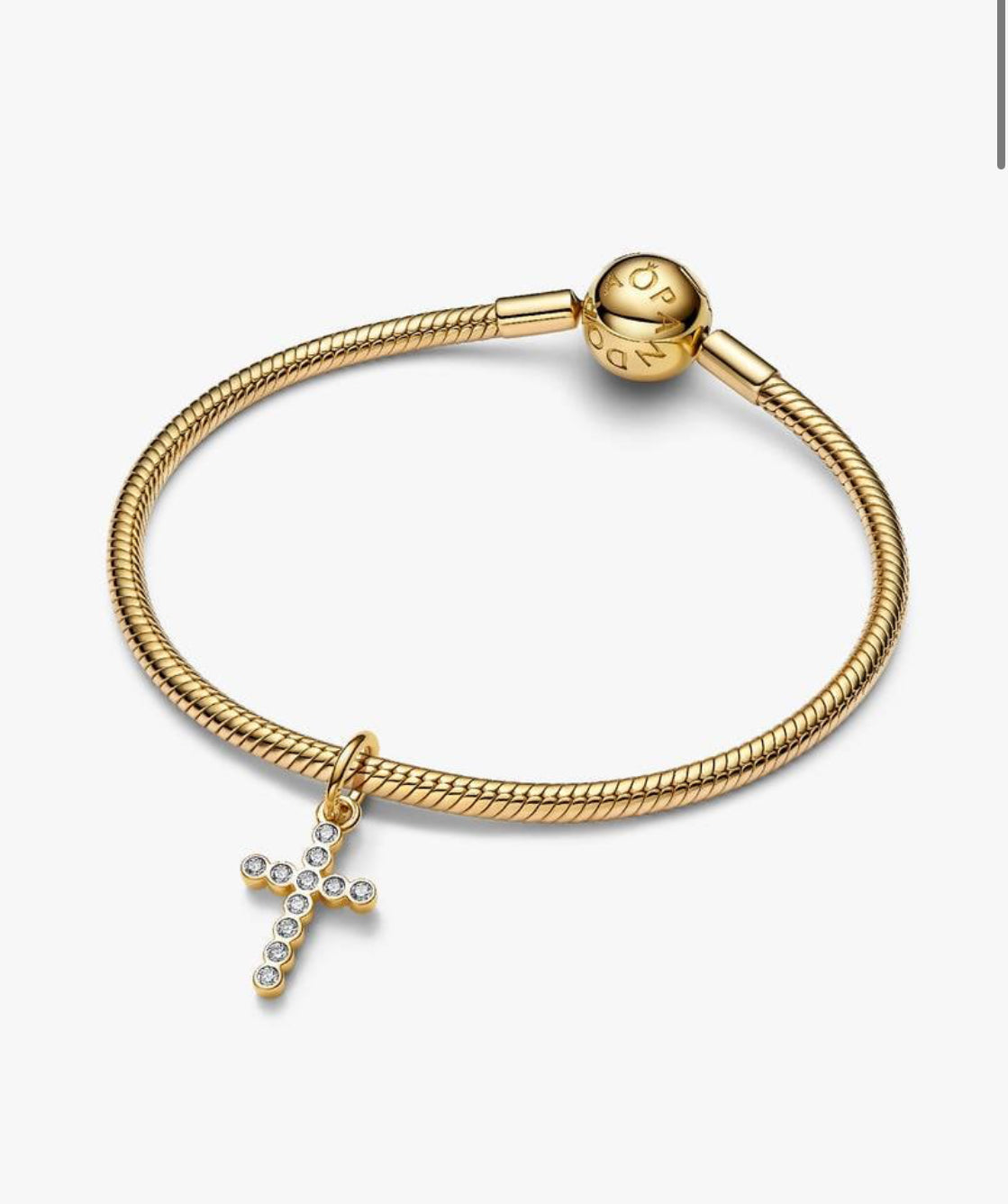 Charm Pendente Croce Luminosa Dorata Pandora 764063C01