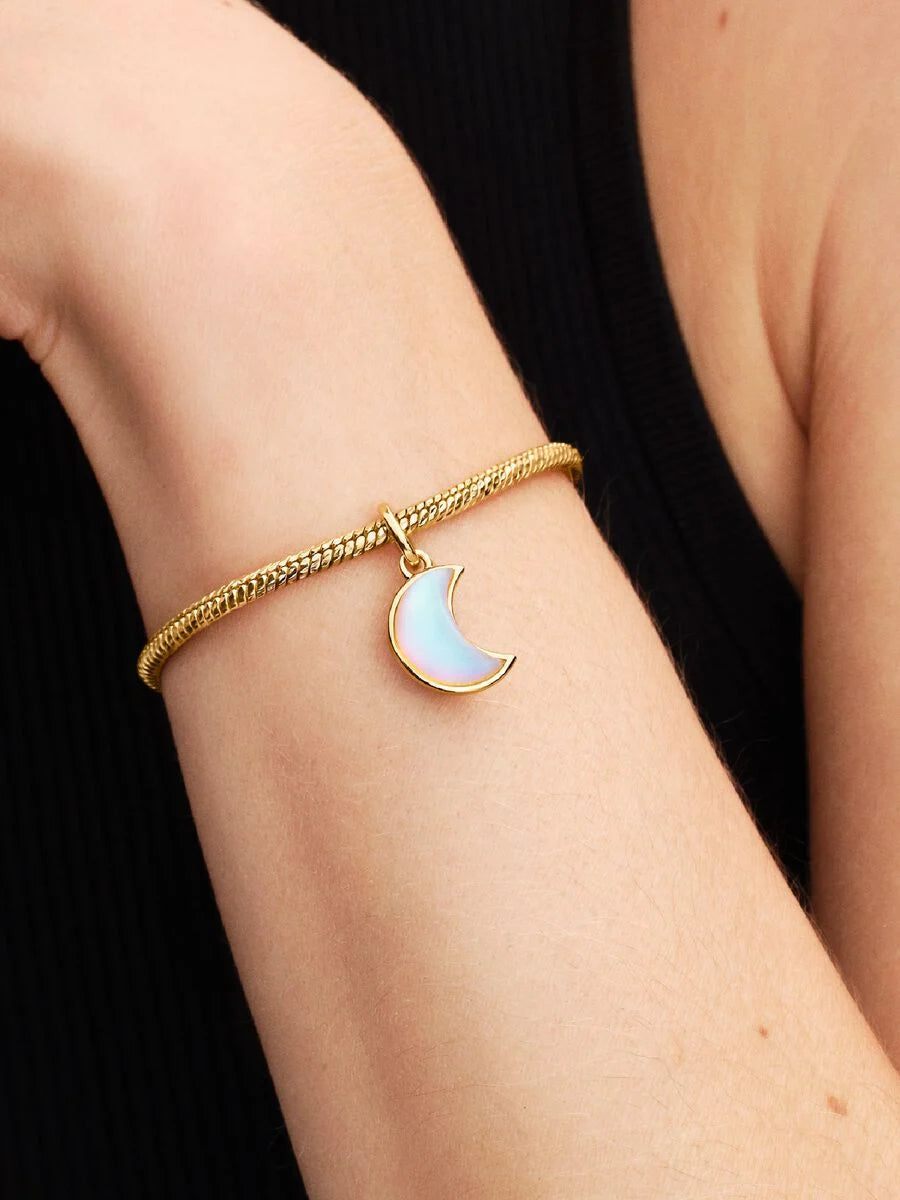 Charm Pendente Luna Crescente Luminosa
Placcatura in Oro 14k 764275C01