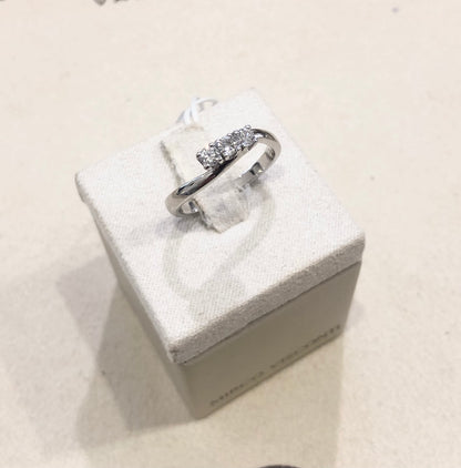 Anello Trilogy con Diamante in Oro Bianco Mirco Visconti BR827/20