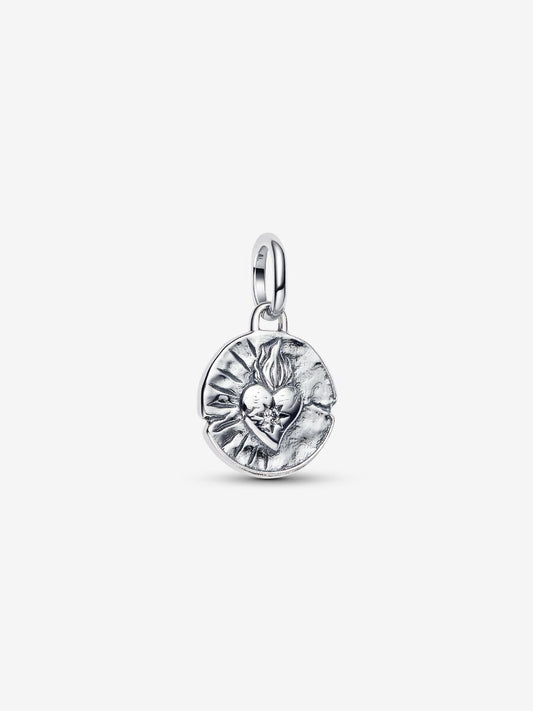 Charm Medallion Cuore Sacro "Amor Vincit Omnia" Argento Sterling 925 Pandora 793975C01