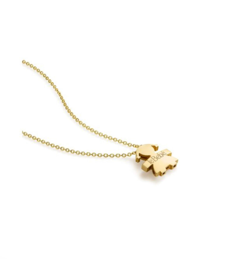 Collana “I Tesori” con Ciondolo Bimba Big in Oro Giallo LBB901