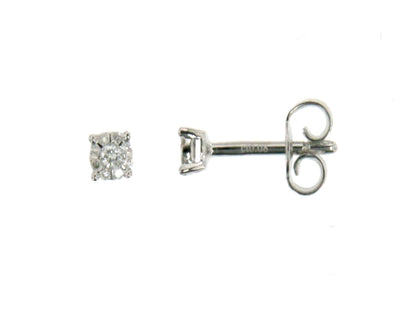 Orecchini Punto Luce con Diamante in Oro Bianco Mirco Visconti AB647/3