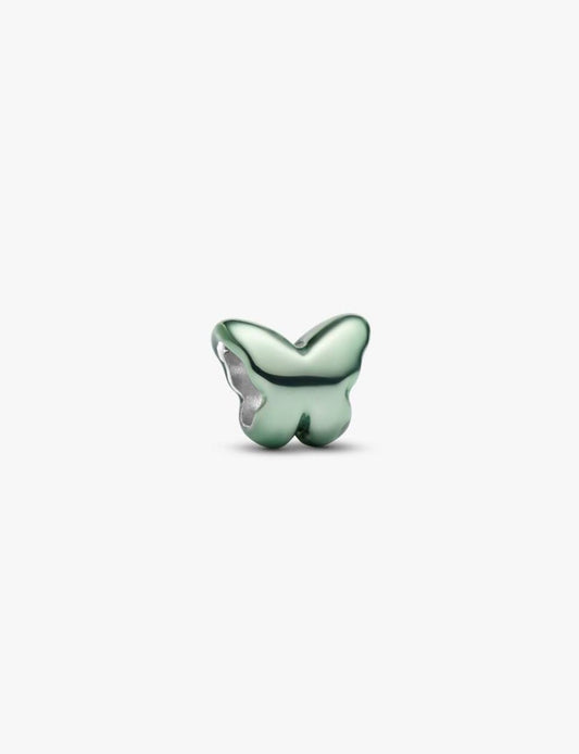 Mini Charm Farfalla effetto metallico verde Pandora 794783C01