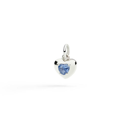 Ciondolo Cuore Argento e Zaffiro Sintetico Dodo DMC6009-HEART-SZAAG