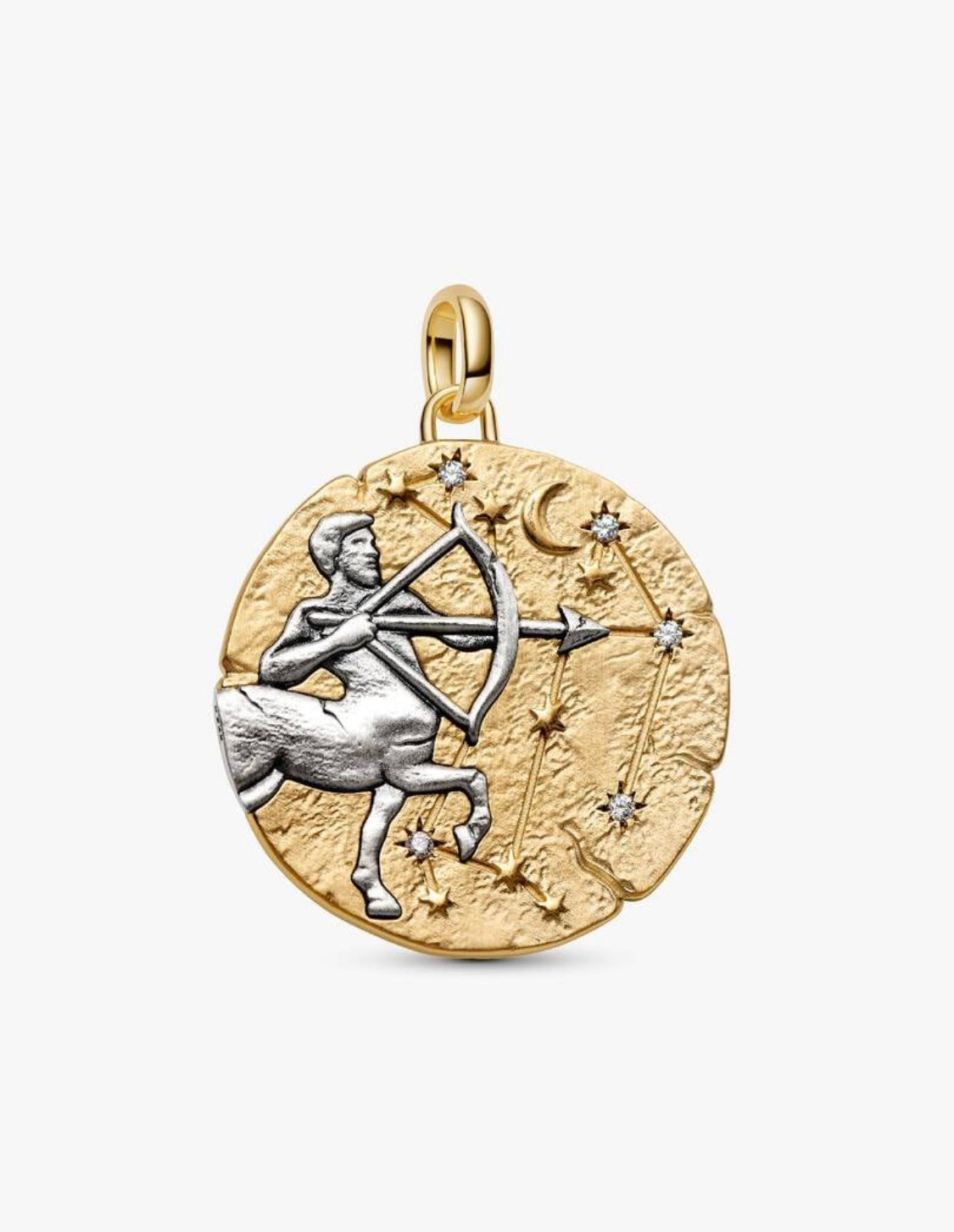 Charm Medallion XL Sagittario "Vivere Est Audere" Pandora 764995C01