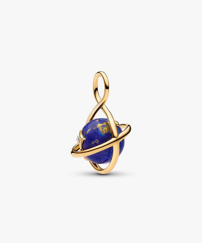 Charm Pendente Pianeta Blu che Ruota Pandora 765032C01