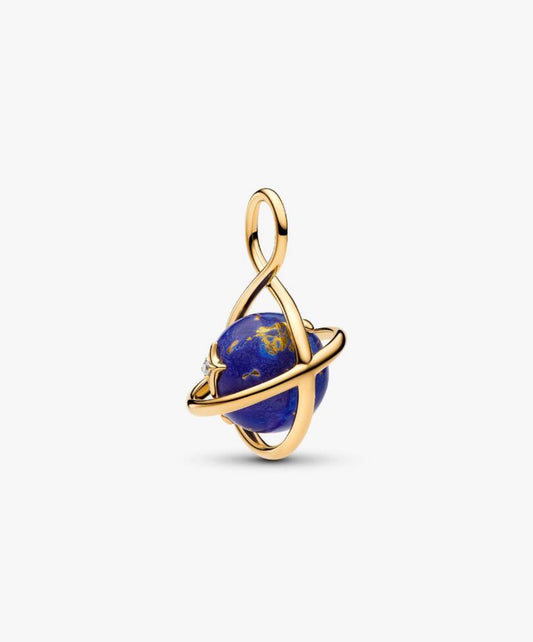Charm Pendente Pianeta Blu che Ruota Pandora 765032C01