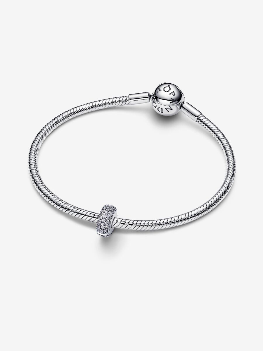 Clip Pavè Fascia Tripla Argento Sterling 925 Pandora 794032C01