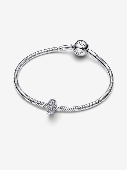 Clip Pavè Fascia Tripla Argento Sterling 925 Pandora 794032C01