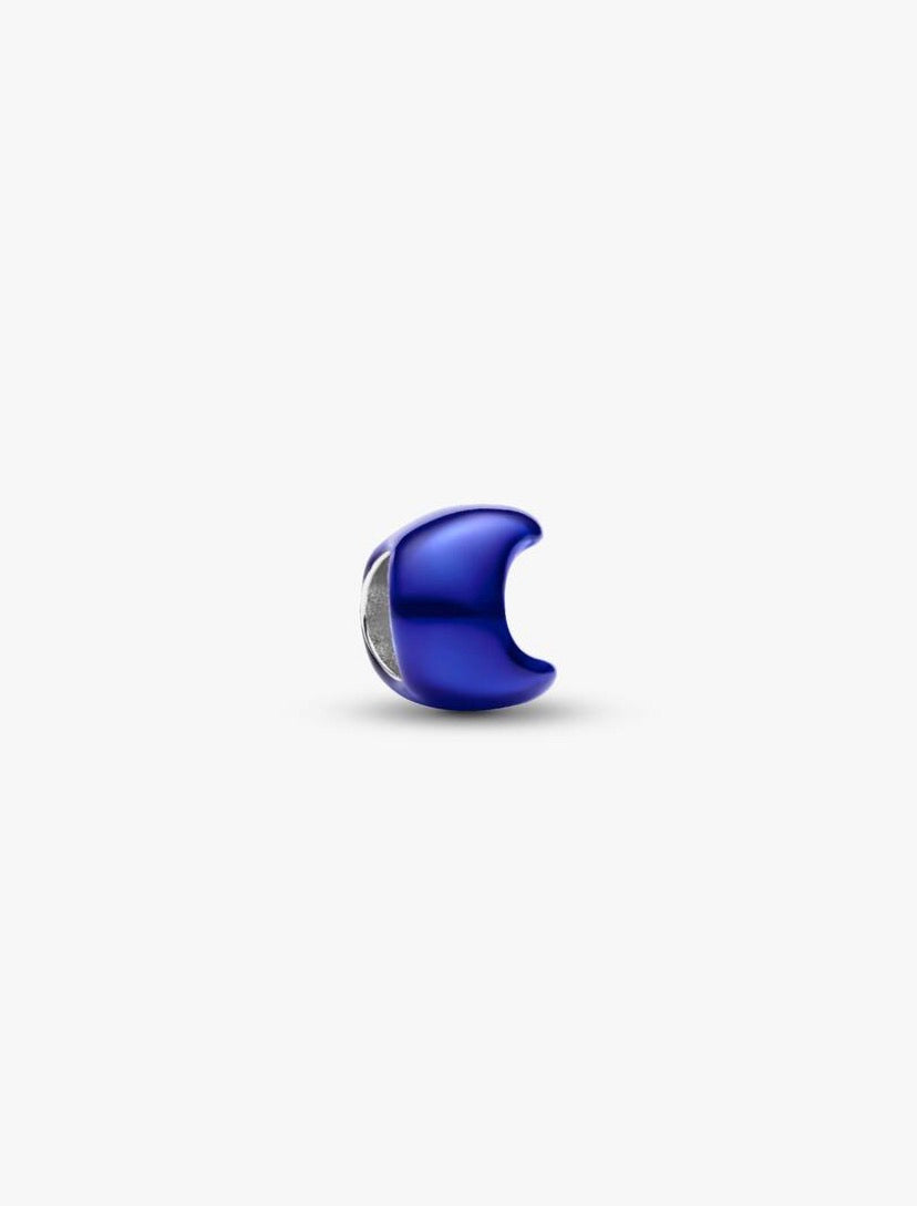 Mini Charm Luna effetto metallico blu Pandora 794784C01