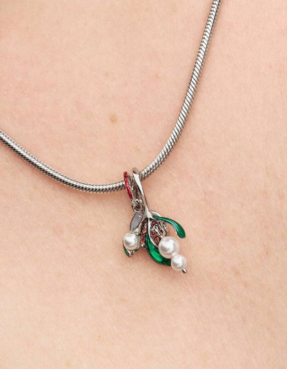 Charm Pendente Vischio di Natale Pandora 735066C01