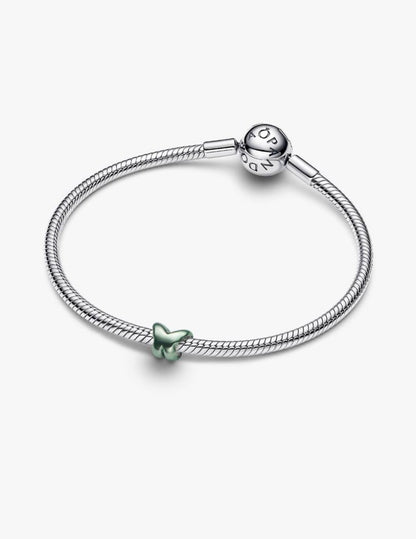 Mini Charm Farfalla effetto metallico verde Pandora 794783C01