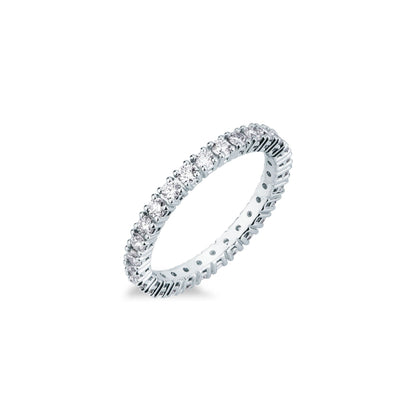 Anello Riviera Girodito con Diamante in Oro Bianco Mirco Visconti IU24/30