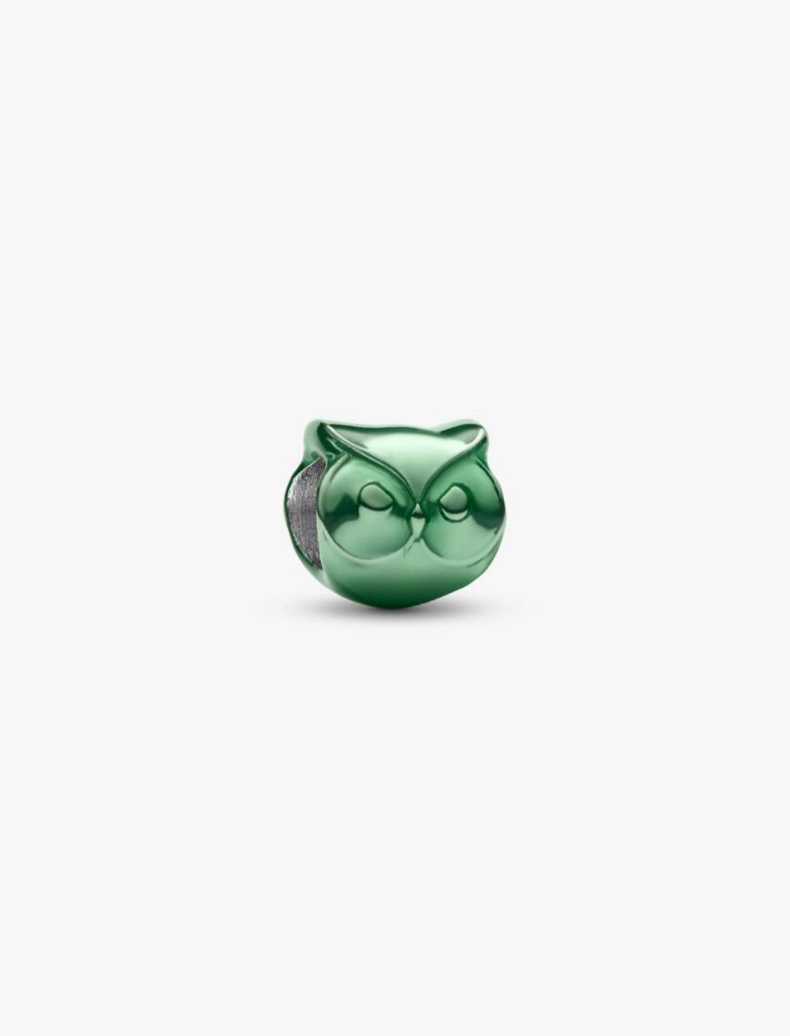 Mini Charm Gufo effetto metallico verde Pandora 794900C01