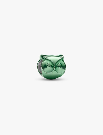 Mini Charm Gufo effetto metallico verde Pandora 794900C01