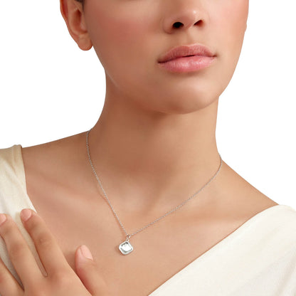 CIONDOLO SIGILLO ARGENTO & DIAMANTE BIANCO