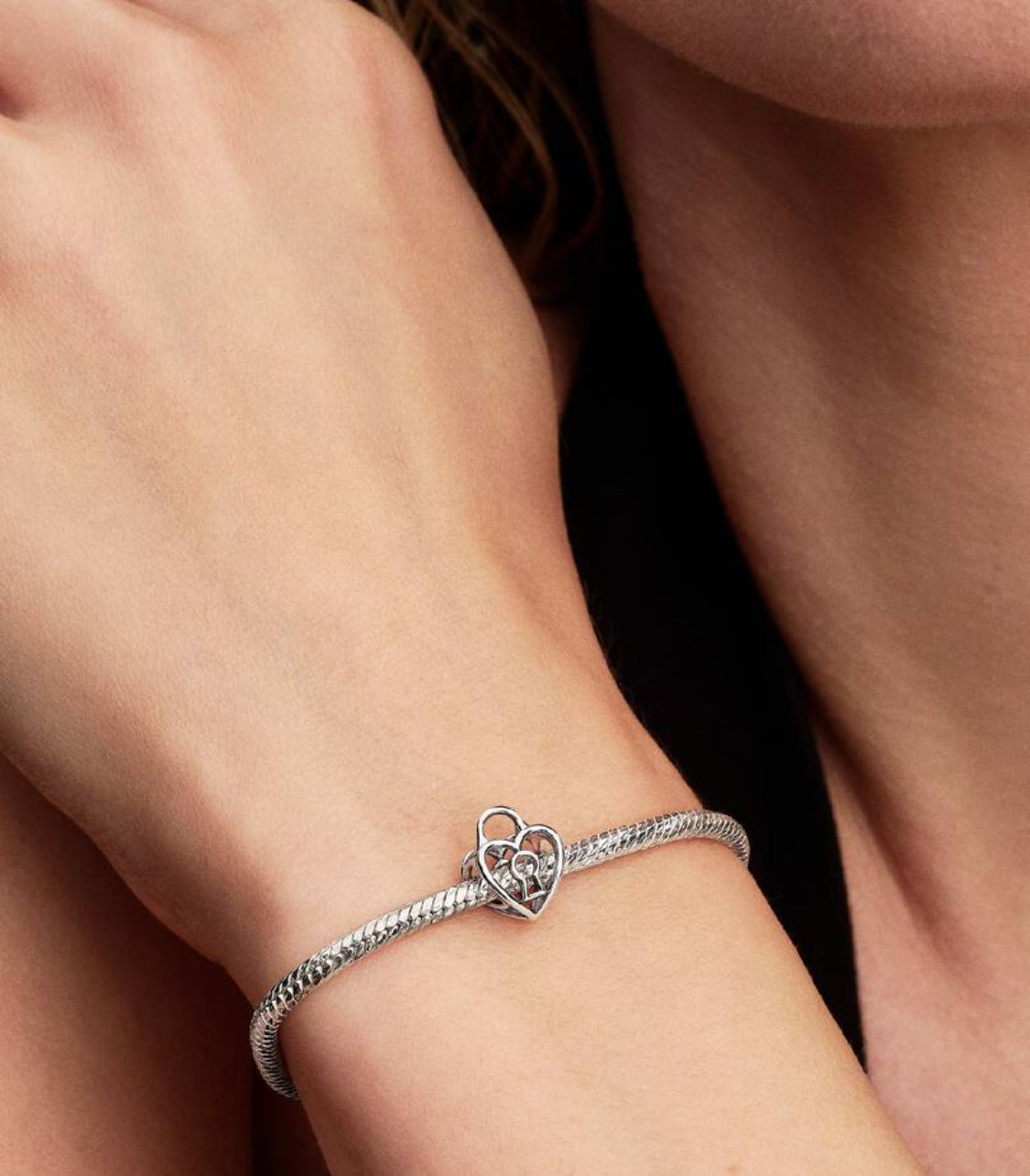 Charm Openwork Lucchetto Cuore Argento Sterling 925 Pandora 794358C00