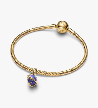 Charm Pendente Pianeta Blu che Ruota Pandora 765032C01
