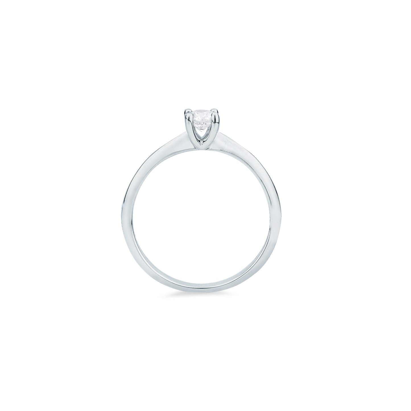 Anello Solitario con Diamante in Oro Bianco Mirco Visconti GM153/50
