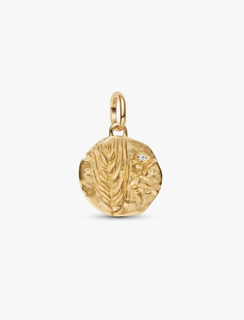 Charm Medallion Spiga di Grano "Virtus Vera Prosperitas" Pandora 764804C01