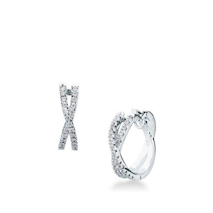 Orecchini con Diamante in Oro Bianco Mirco Visconti Z514