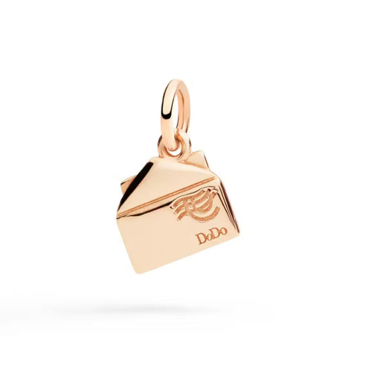 Ciondolo Lettera Oro Rosa e Diamante Dodo DMC6020-LETER-DB09R