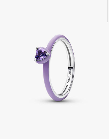 Anello Viola Chakra Heart Pandora ME Argento Sterling925 193088C04
