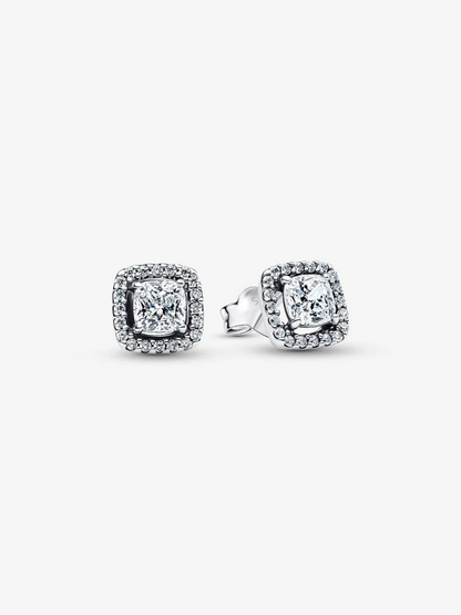 Orecchini a lobo Punto Luce quadrato Argento Sterling 925 Pandora 293551C02