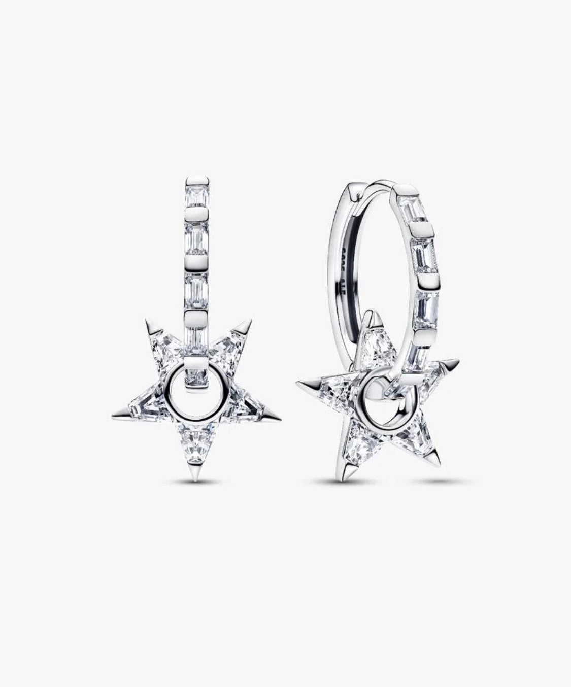 Orecchini Cerchi Openwork Stella Luminosa Pandora 295083C01