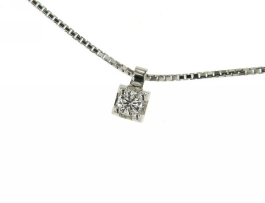 Girocollo Punto Luce con Diamante in Oro Bianco Mirco Visconti HP23/50