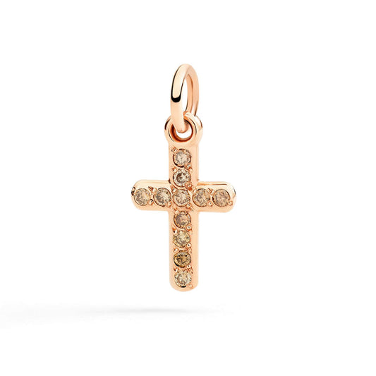 Ciondolo Croce Oro Rosa e Diamanti Dodo DMC6008-CROSS-DBR9R