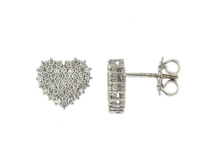 Orecchini a Cure con Diamante in Oro Bianco Mirco Visconti P1432/30